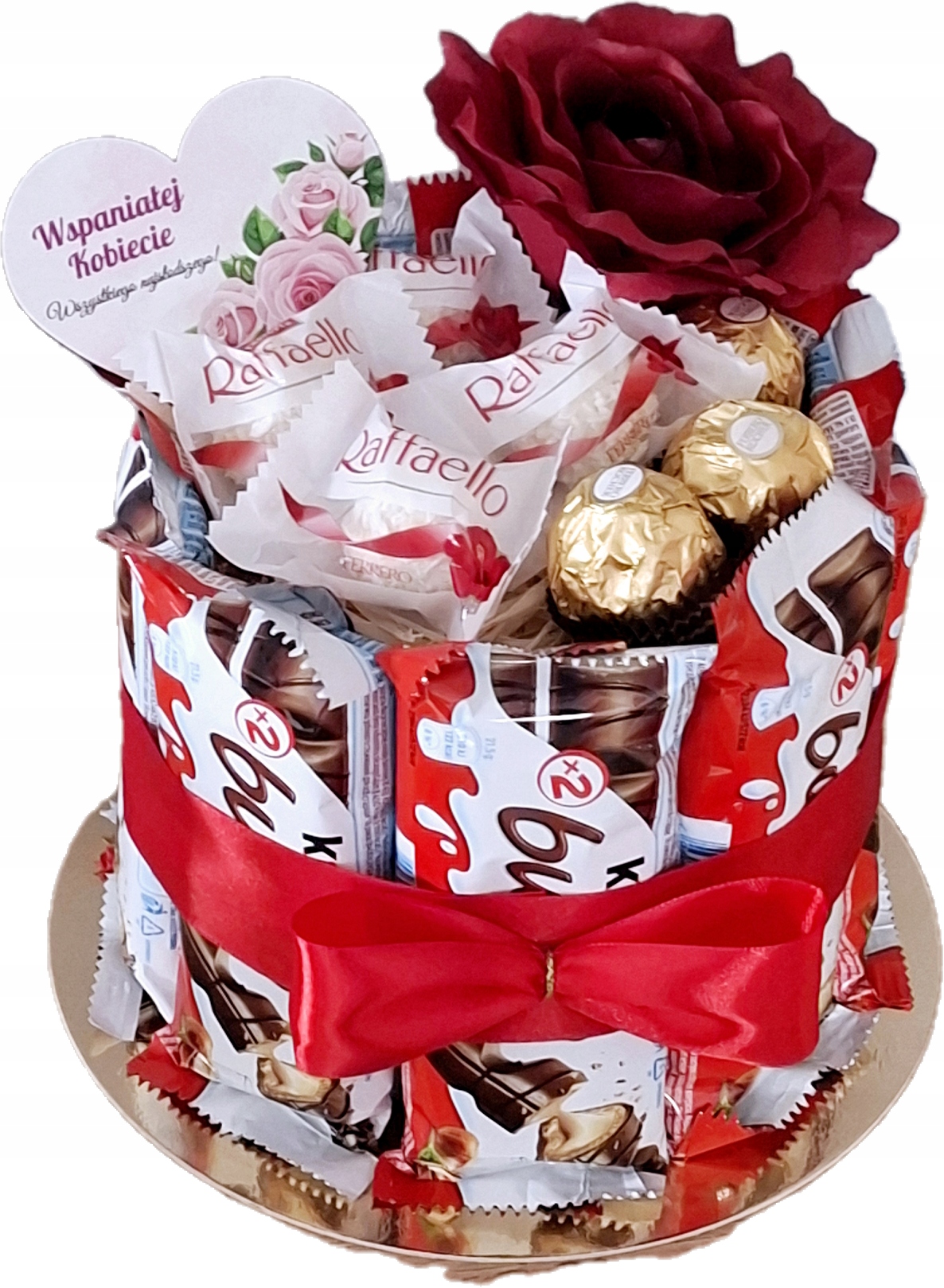 Tort Kinder Bueno Zestaw Słodyczy Urodzin 18 30 40 50 Dzień Kobiet