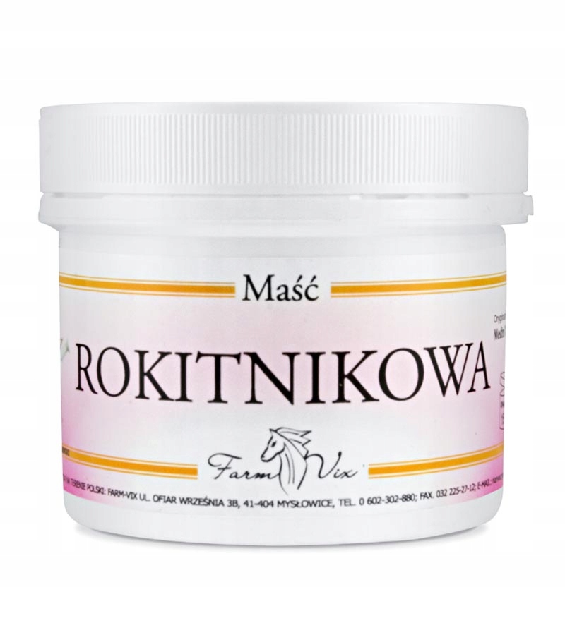 

Maść rokitnikowa, rokitnik, nawilża i regeneruje