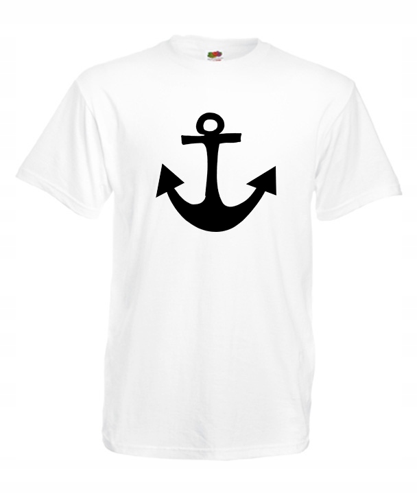 

XL Koszulka Męska Kotwica Marynarz Kapitan Wzór