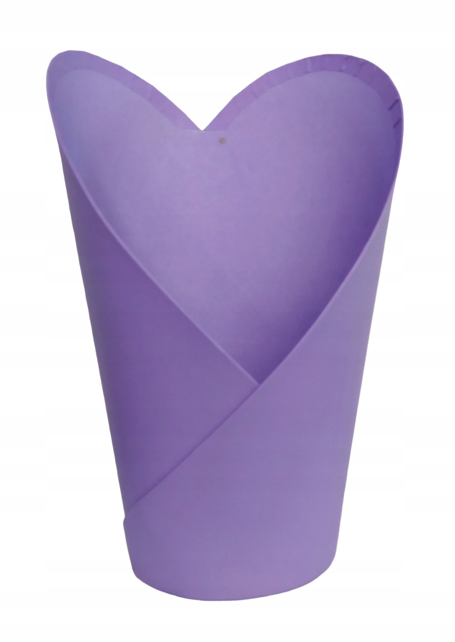FLOWERBOX pudełko na kwiaty SERCE fiolet ŚLUB 22cm