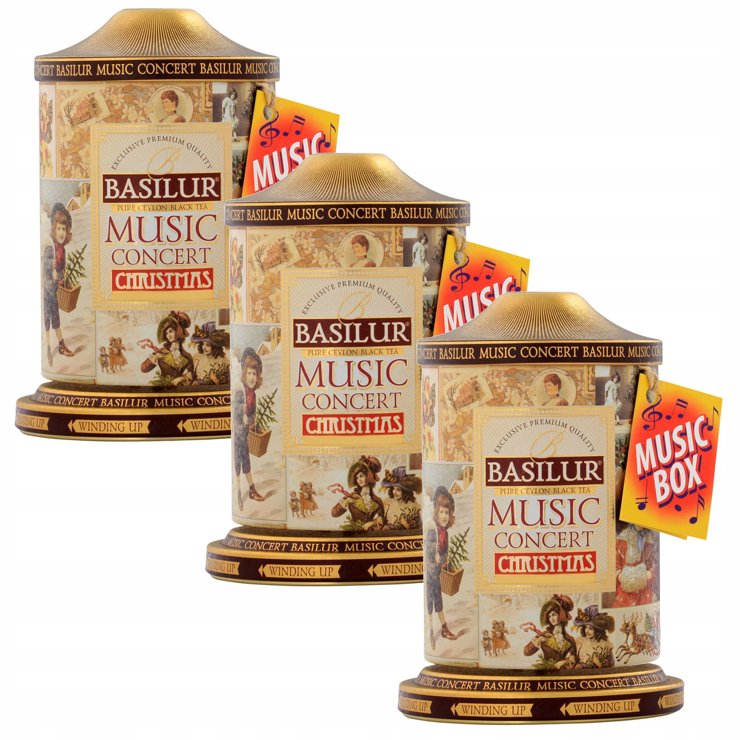 Levně Basilur Černý listový čaj plechovka s vánoční pozitivem