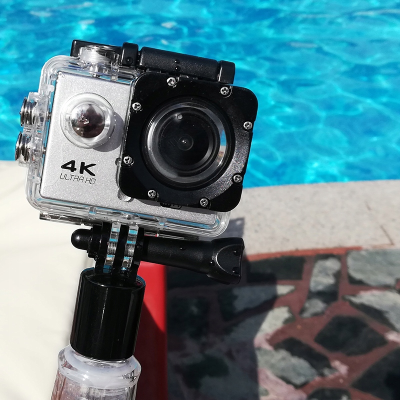 KAMERKA 4K UHD SPORTOWA ROWEROWA+SZELKI NA KLATKĘ Stabilizator obrazu cyfrowy