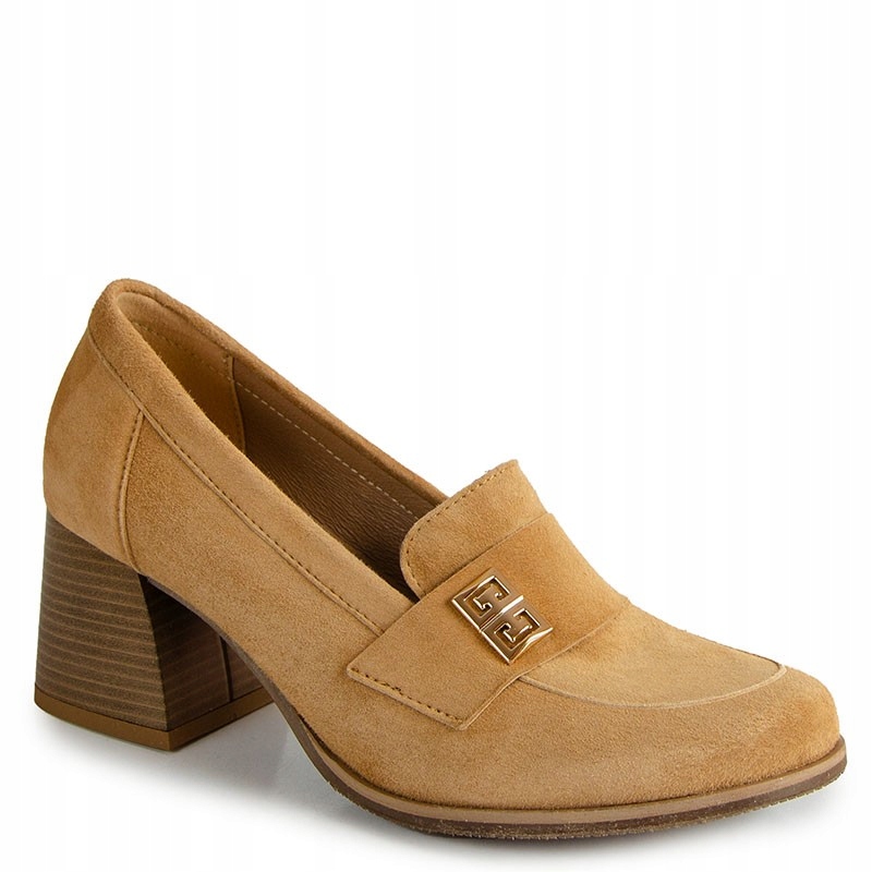 Lemar 20207 Hnědé Kožené Lodičky Na Podpatku 41