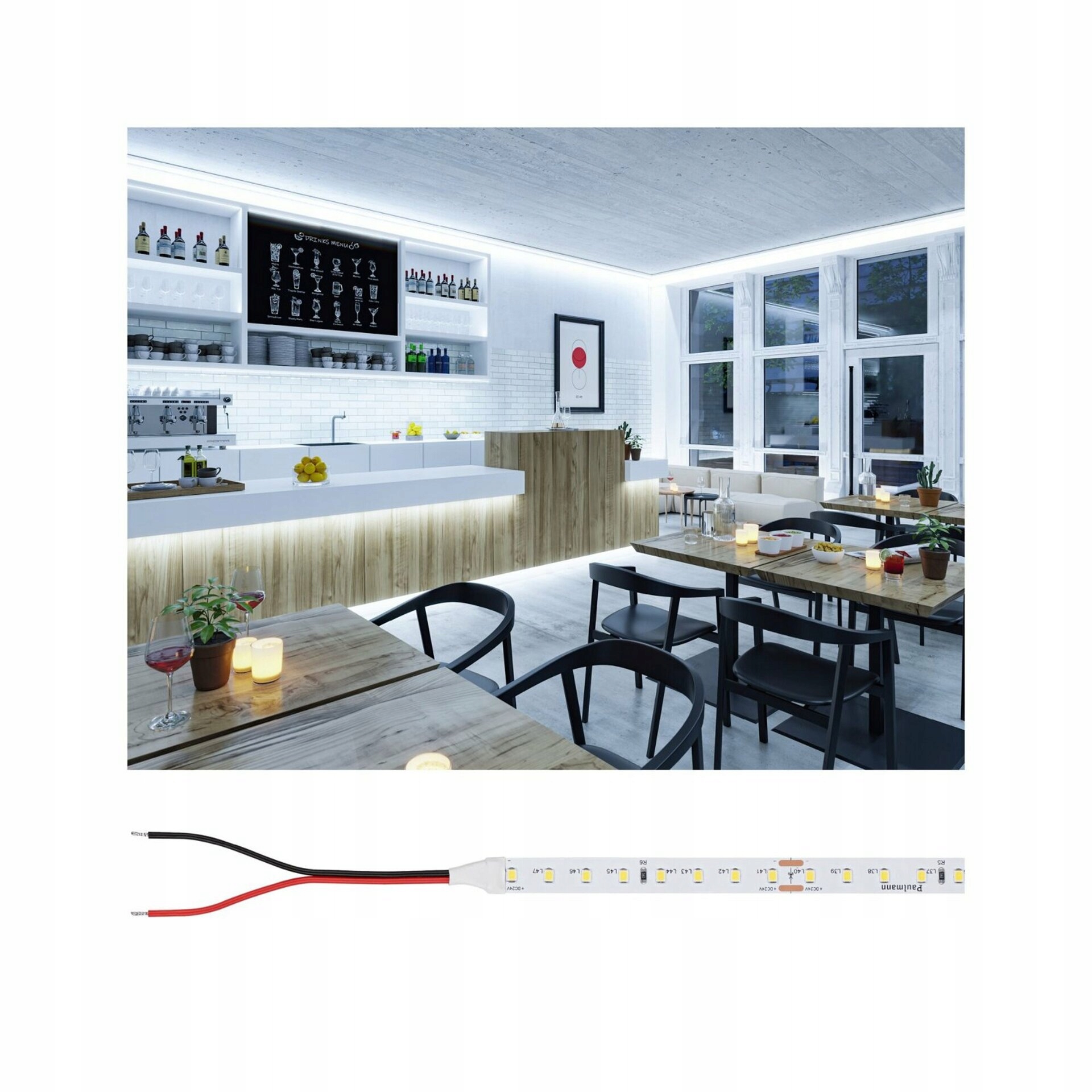 Paulmann Pre Led Strip Silver P75 5m 23W 750lm/m 6500K 96LEDs/m IP20