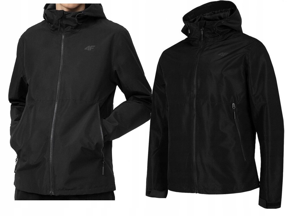 

4F Męska Kurtka Przeciwdeszczowa KUM001 Black XL