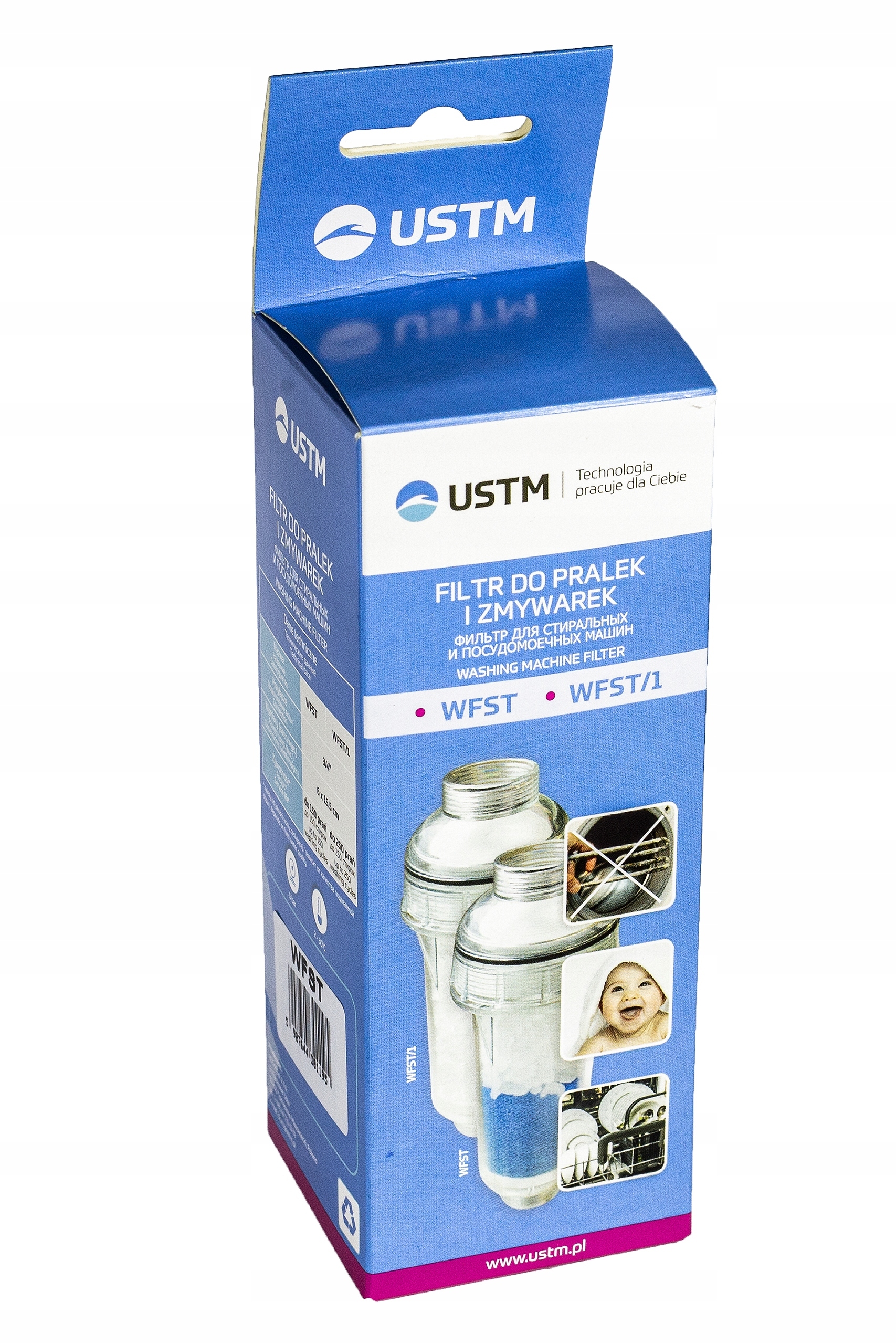 FILTR WKŁAD DO PRALKI I ZMYWARKI USTM 3/4x3/4 Rodzaje filtrów harmonijkowy piankowy sznurkowy węglowy