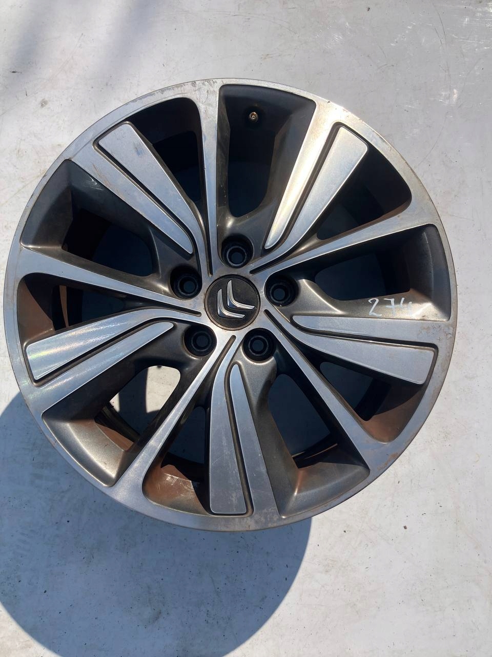 disk 17 CALI CITROEN C4 PICASSO II #274K 9677090377