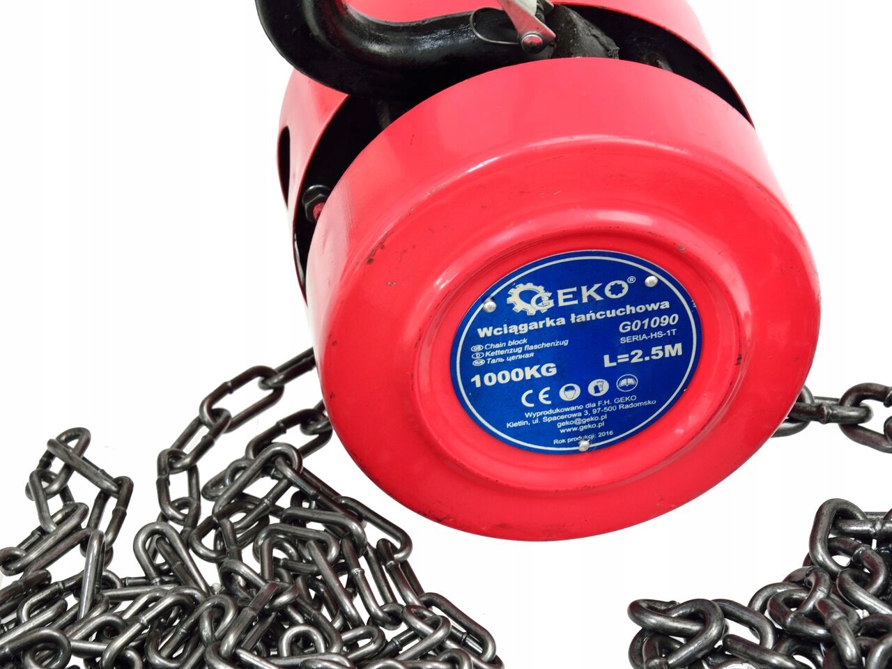 WCIĄGARKA WYCIĄGARKA ŁAŃCUCHOWA 1T WCIĄGNIK 2.5M Marka Vorel