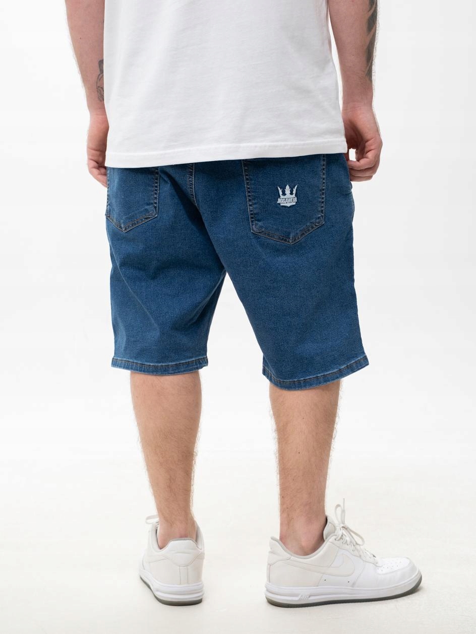 Krátké Kraťasy Šortky Baggy Pánské Volné Modré Jigga M