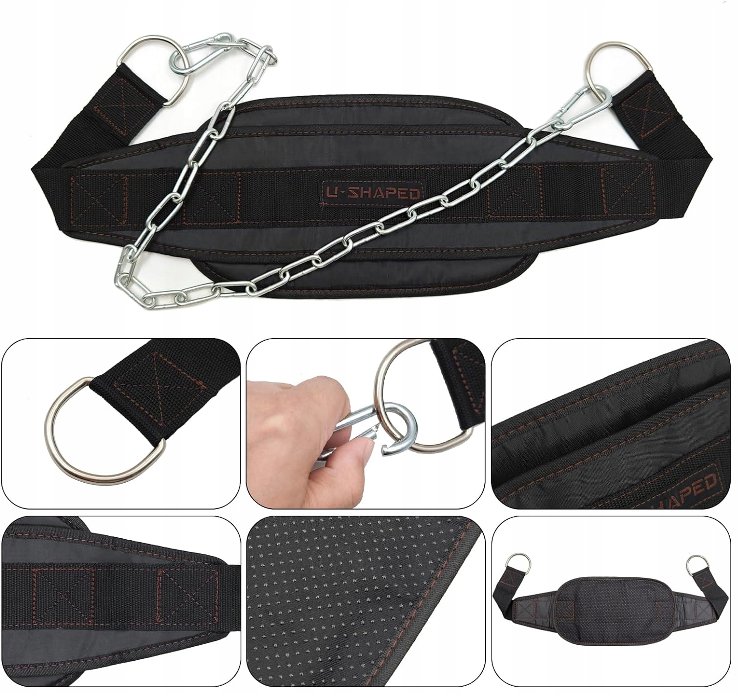 PAS OBCIĄŻENIOWY KULTURYSTYCZNY - DIP BELT EAN (GTIN) 5905982044910