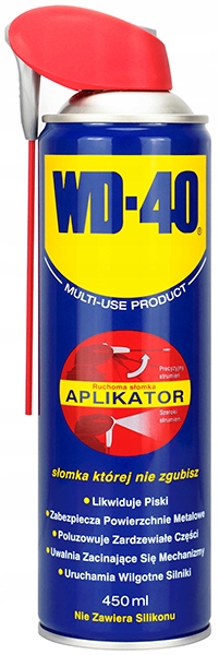 WD-40 Smart Straw 450 ml preparat wielofunkcyjny zawieszka Motos