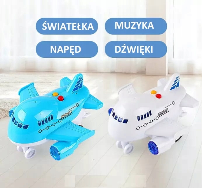 SAMOLOT PASAŻERSKI INTERAKTYWNY ŚWIATŁO DŹWIĘK1532 Rodzaj samoloty