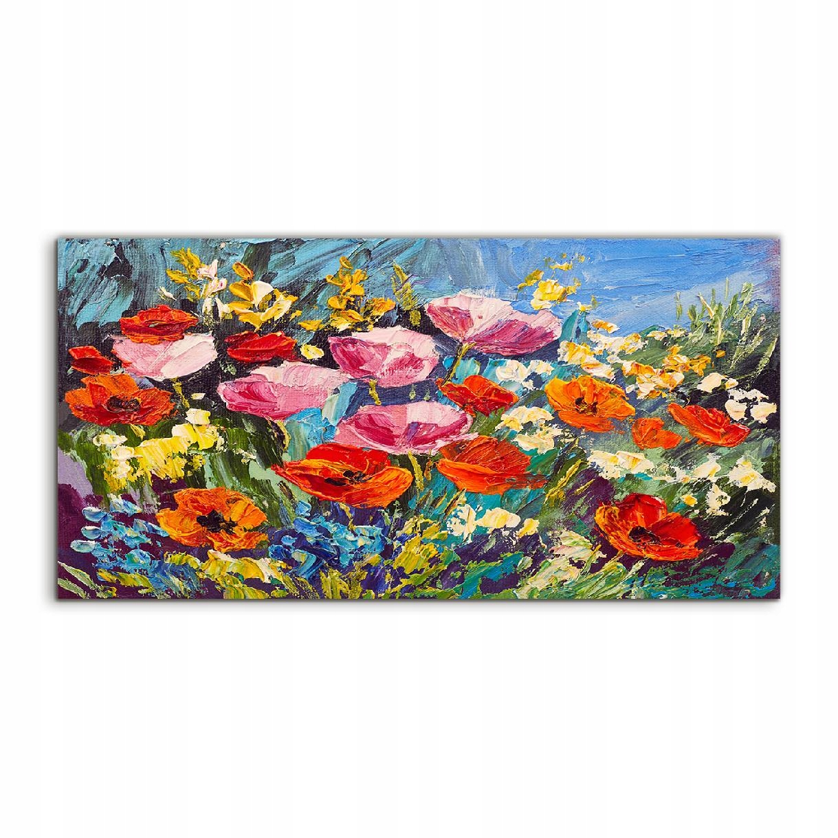 Obraz 120x60 s grafikou Príroda Kvety Lúka na stenu