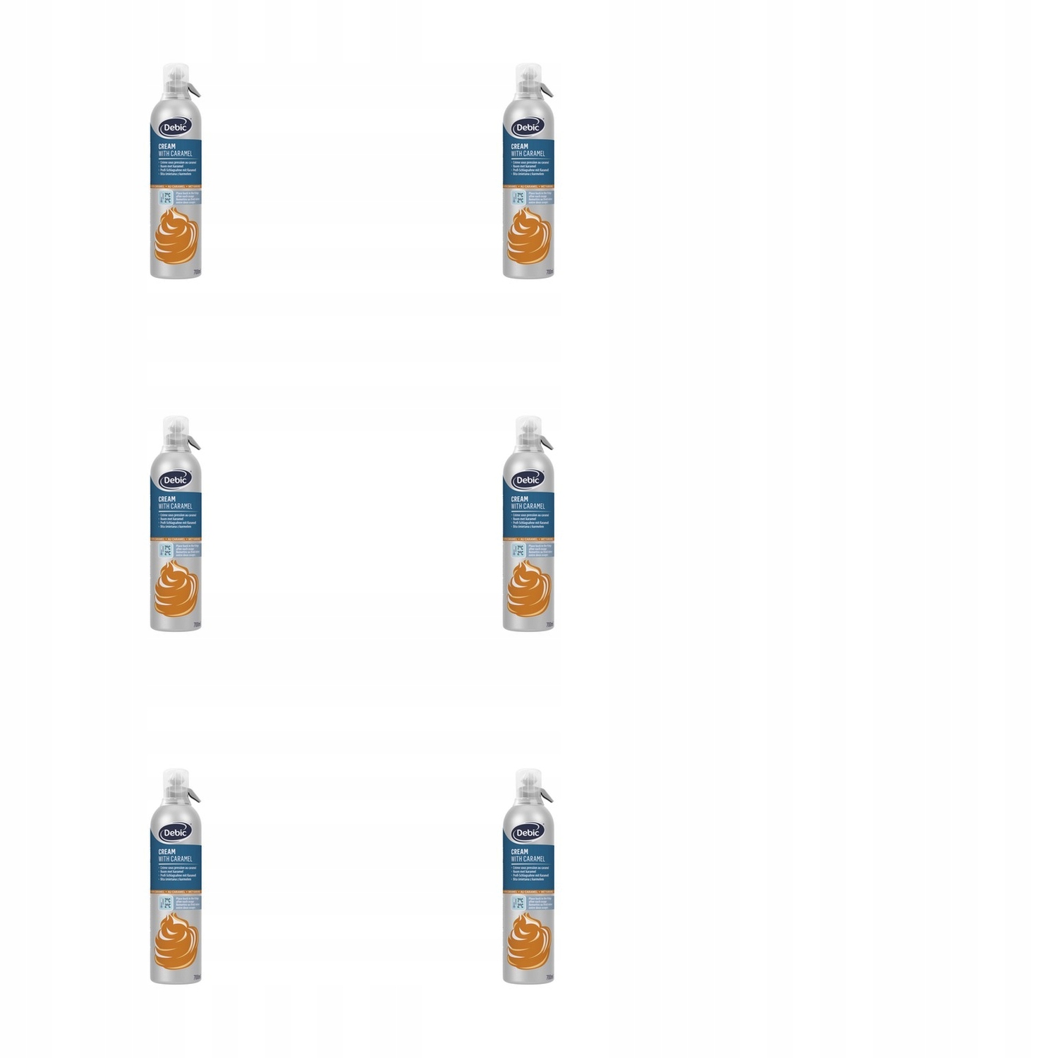 6 x 700 ml Debic šlehačka s karamelem