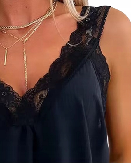 BLUZKA DAMSKA Z KORONKĄ NA RAMIĄCZKA TOP POD ŻAKIET ZWIEWNA KOSZULKA UNI Marka inna