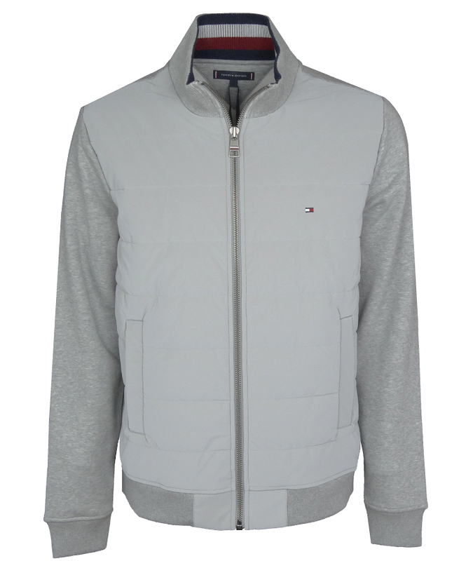 Tommy Hilfiger pánská prošívaná mikina, šedá, XXL
