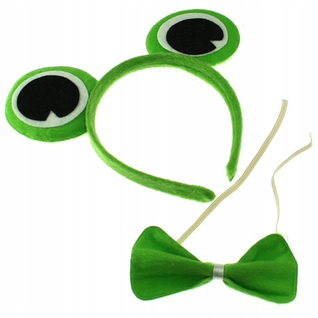 ZESTAW ŻABKA OPASKA MUSZKA WIOSNA ŁĄKA