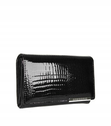 Dámská kožená peněženka Gregorio s černým vzorem