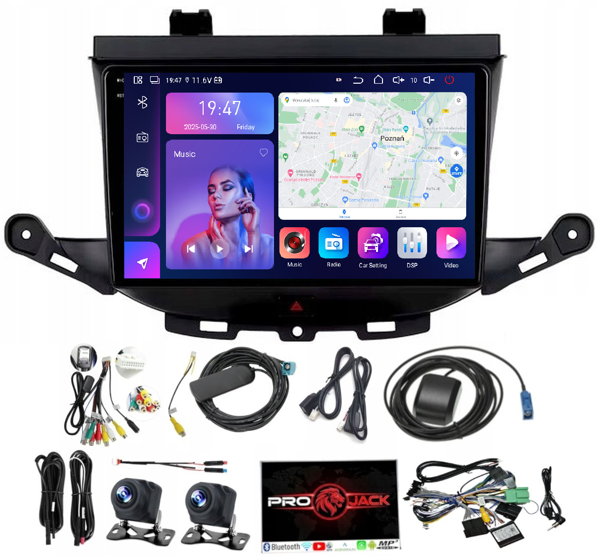 Rádio Android Opel Astra K 2015-2020 Carplay Wifi Usb 8/256GB Modem Sim