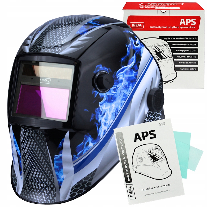 AUTOMATYCZNA PRZYŁBICA SPAWALNICZA APS-510G METAL FLAME TRUE COLOR IDEAL