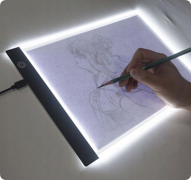 M&P M&P Tablet graficzny XL LED - Do rysowania - Tablica do szkicowania Transmisja danych brak