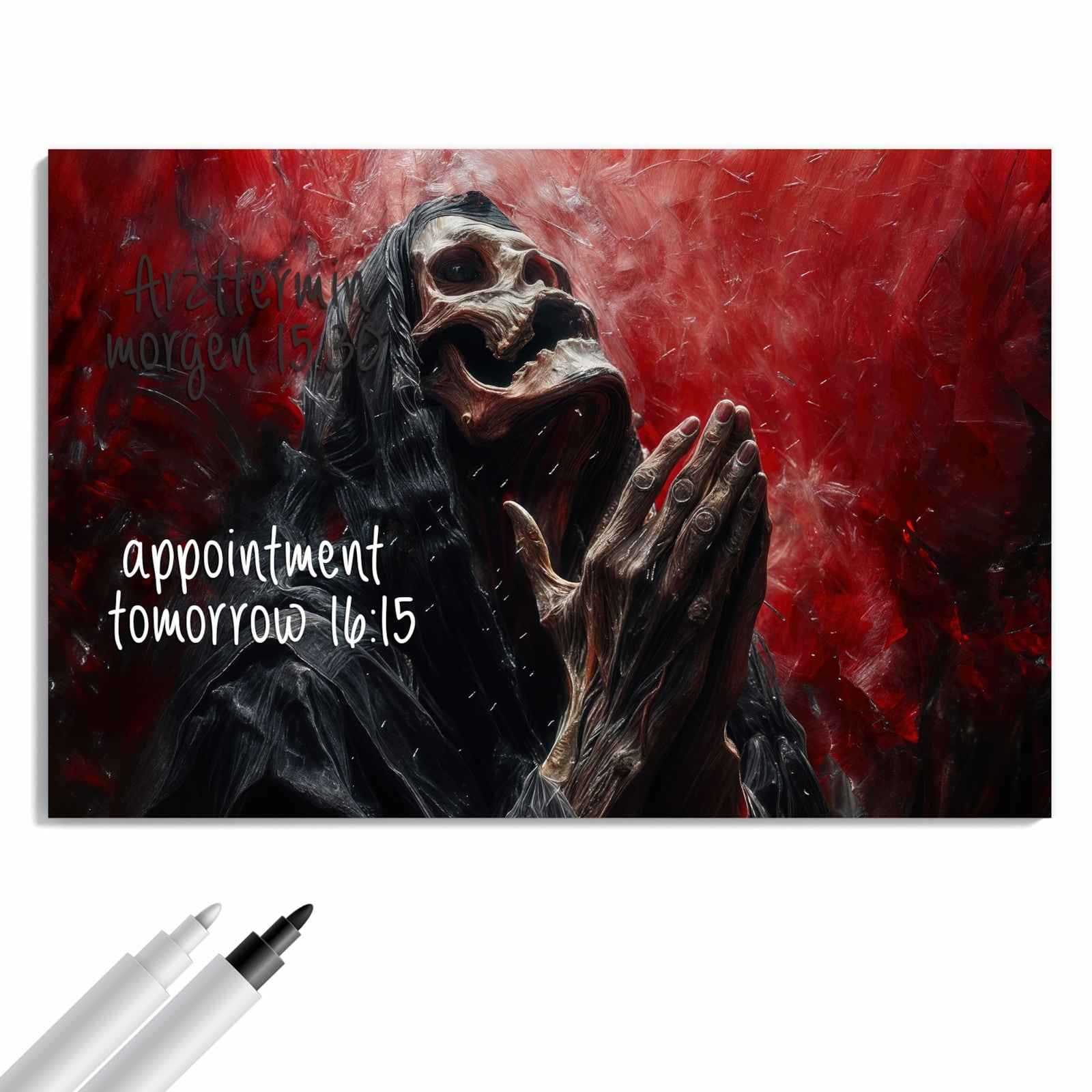 Magnetická tabule Modloucy se szkielet Dlonie 90 × 60 cm