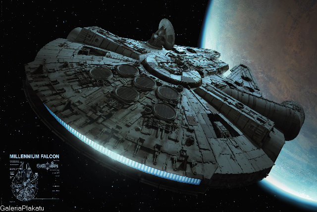 Star Wars Sokół Millennium plakat 91,5x61 cm
