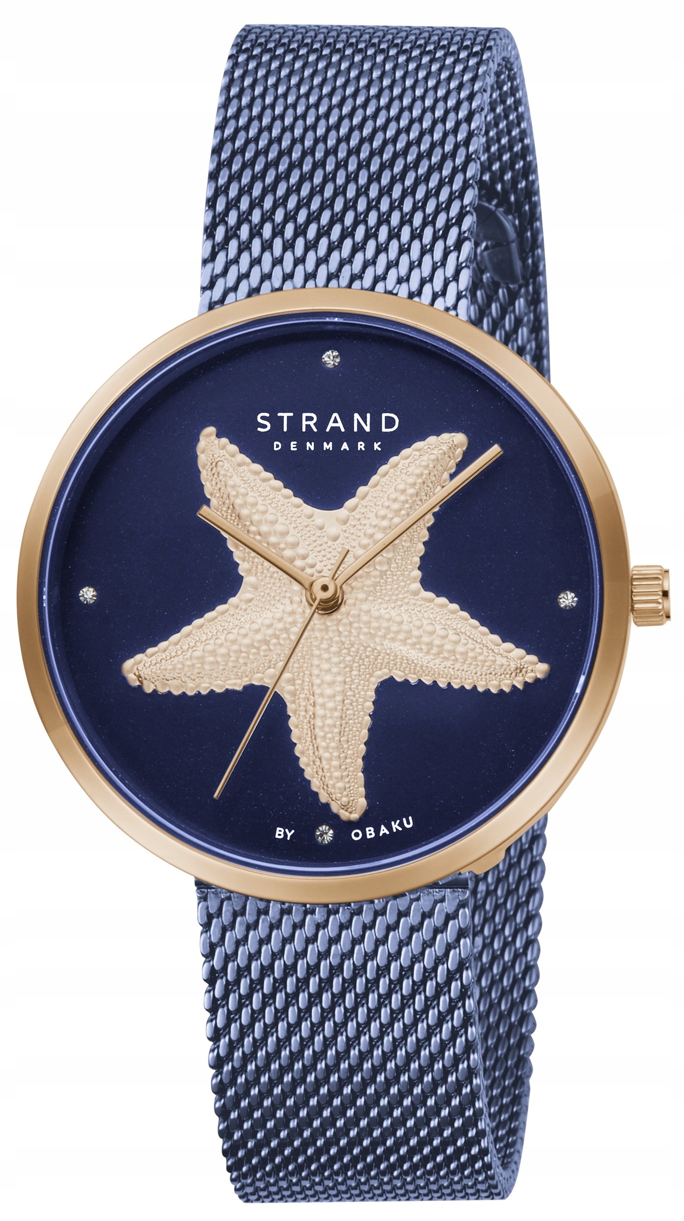 Nový originální dámský náramek Strand by Obaku S700LHVLML-DSF, modrý, krabička