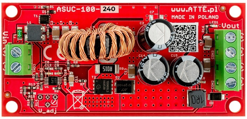 Měnič Napětí DC/DC 24V 120W ASUC-100-240-OF Vestavný Modul