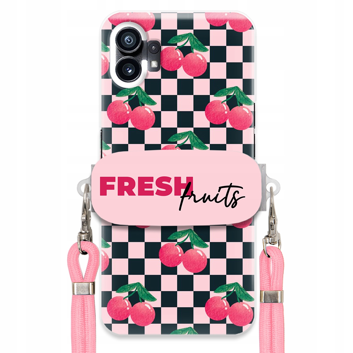 Puzdro pre Nothing Phone 1 Crossbody vodítko držiak šachovnice Fresh Fruits