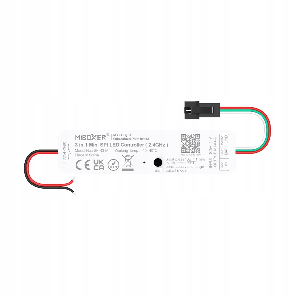 MiBoxer SPIR3-M 3w1 Mini Kontroler sterownik cyfrowy SPI LED 2.4GHz