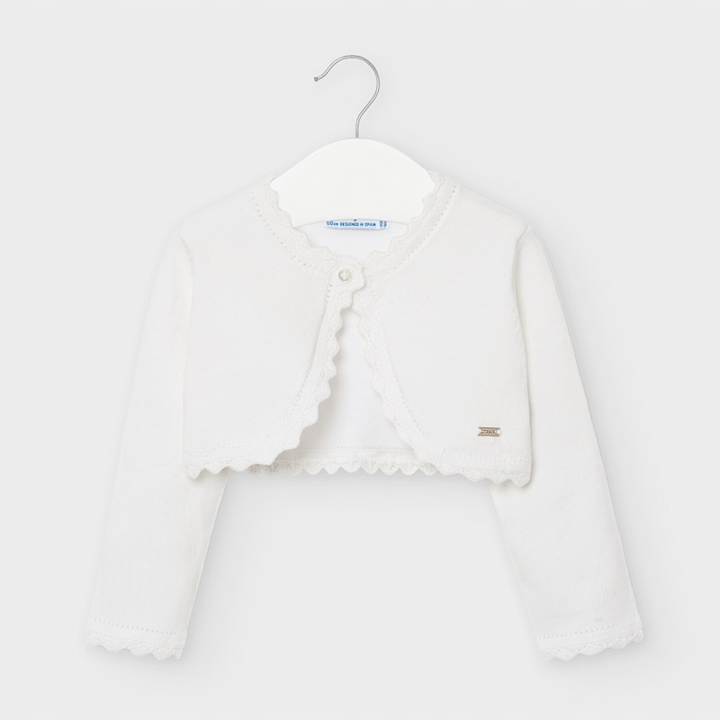 

Mayoral 308 Chrzest Sweterek Bolerko ecru r.68