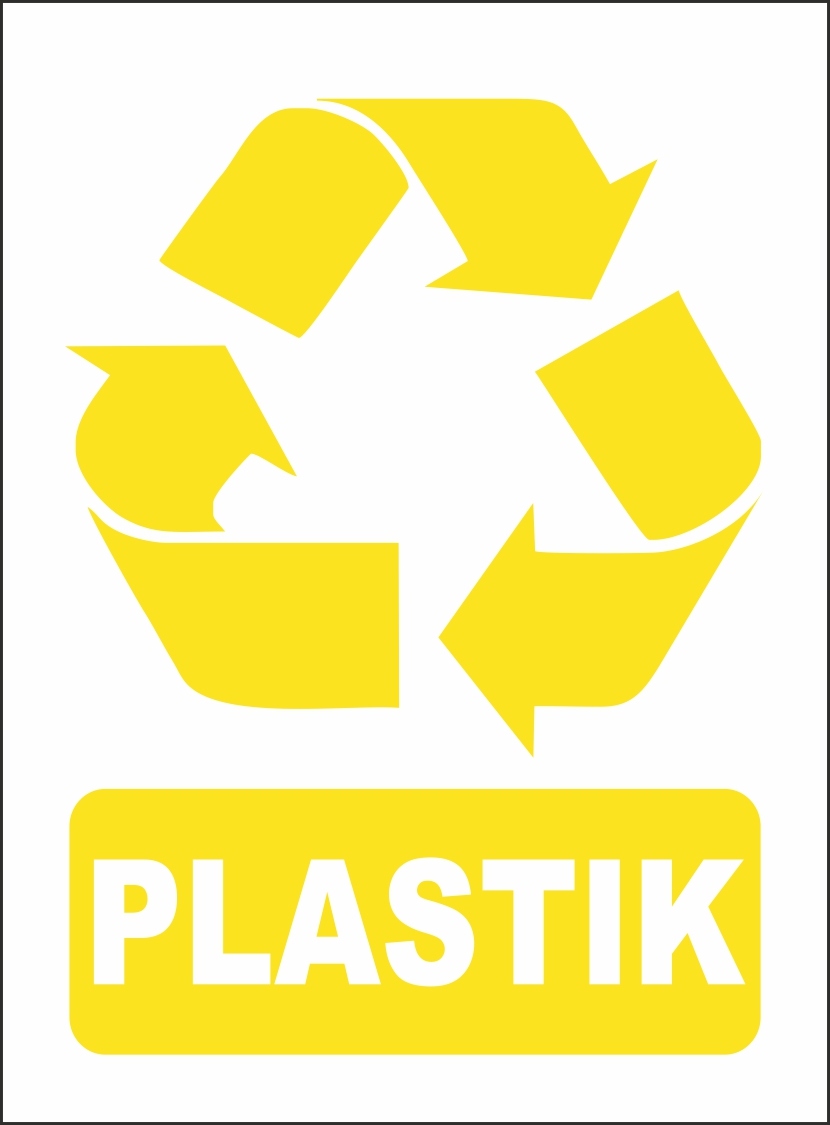 

Naklejka recyklingowa Plastik 15x20 cm 1 sztuka