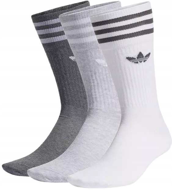 Ponožky Adidas Bialy Crew 3-balení H62021 vel.