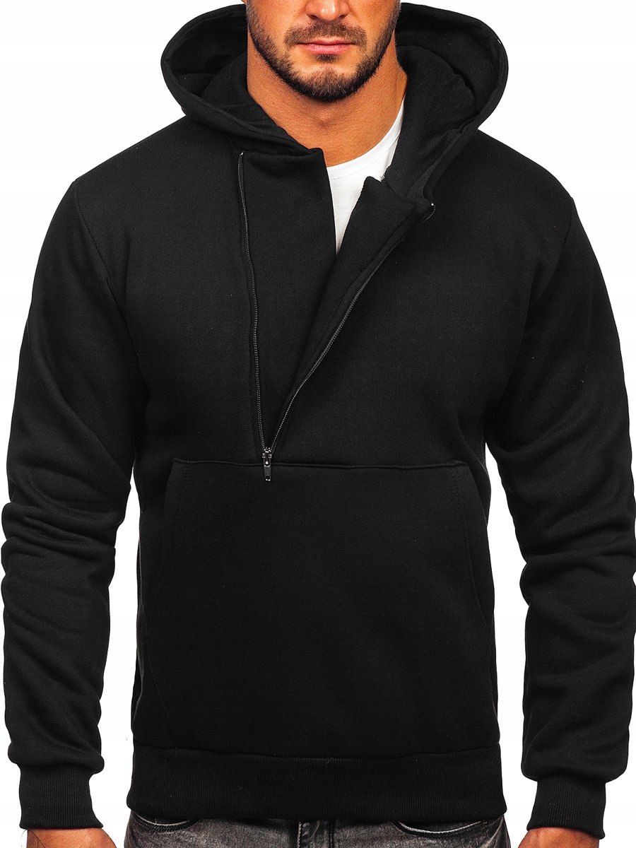 

Bluza Męska Z Kapturem Basic Czarna 02 Rozmiar_s