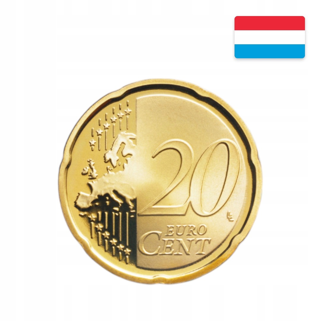 Moneta – Luksemburg – 20 eurocentów – 2002 – UNC