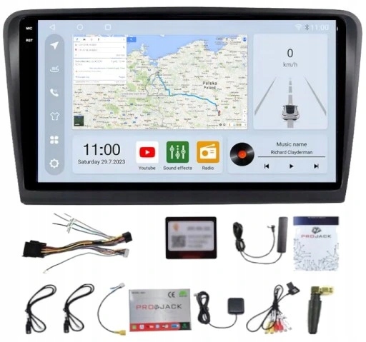 Rádio Gps Android Škoda Superb 2008-2015 256GB Sim