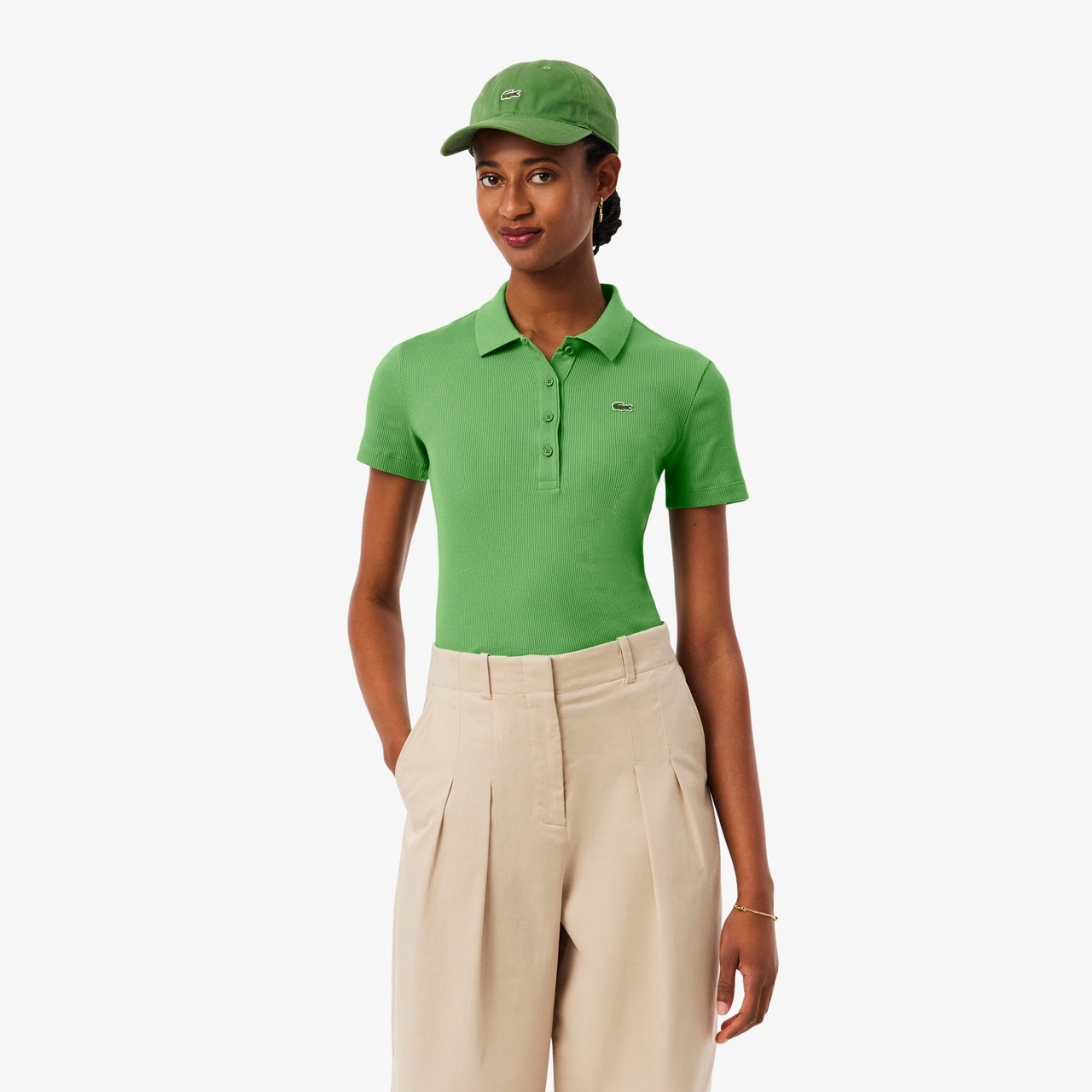 Lacoste Polokošile L.12.D Ribbed Green 36