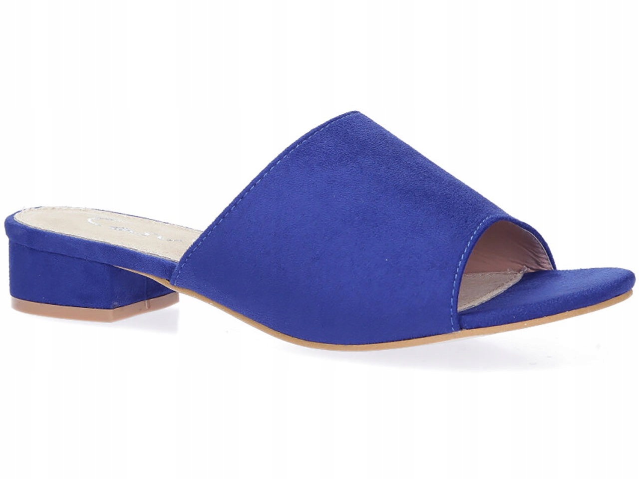 

Klapki Buty Na Niskim Obcasie Wkładka Skóra r 37