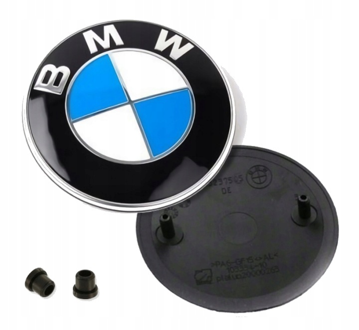 Emblemat Niebiesko-biały Do Bmw 82mm Na Maske Klape Znaczek Logo Tulejki!