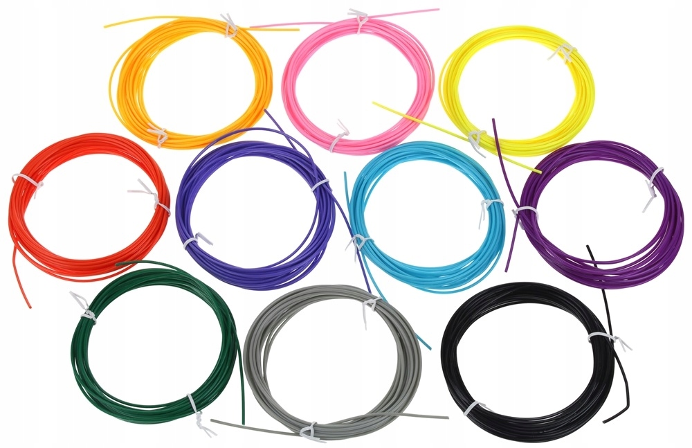 

Wkład Długopis 3D Pen 10szt Filament Pla 5m/1,75mm