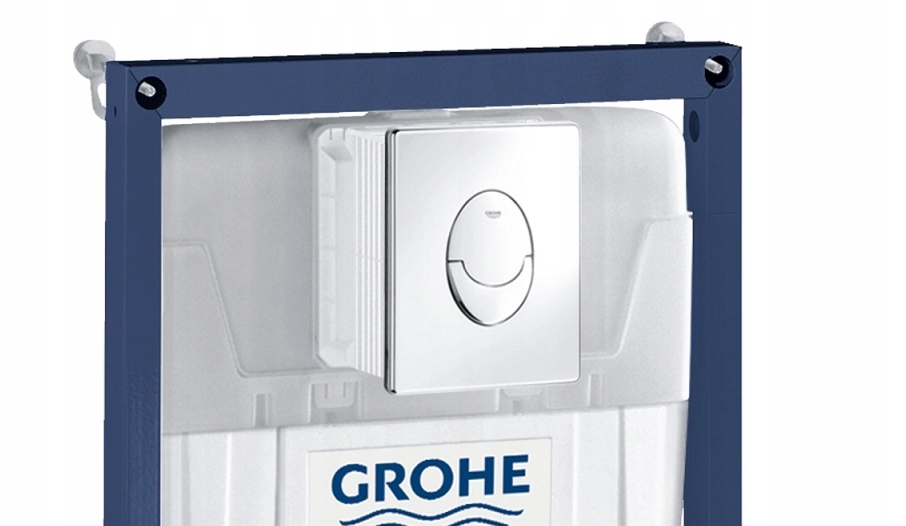 Zestaw WC Stelaż Grohe Solido+ Miska WC bezkołnierza PRAIA +przycisk +mata Szerokość miski 36 cm