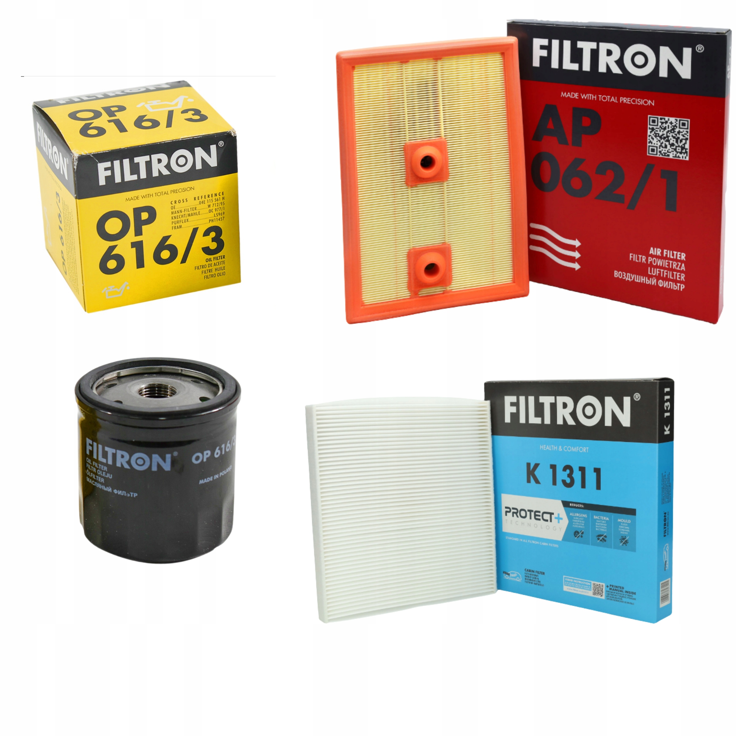 Sada Filtrů Filtron Škoda Octavia II 1.2 1.4