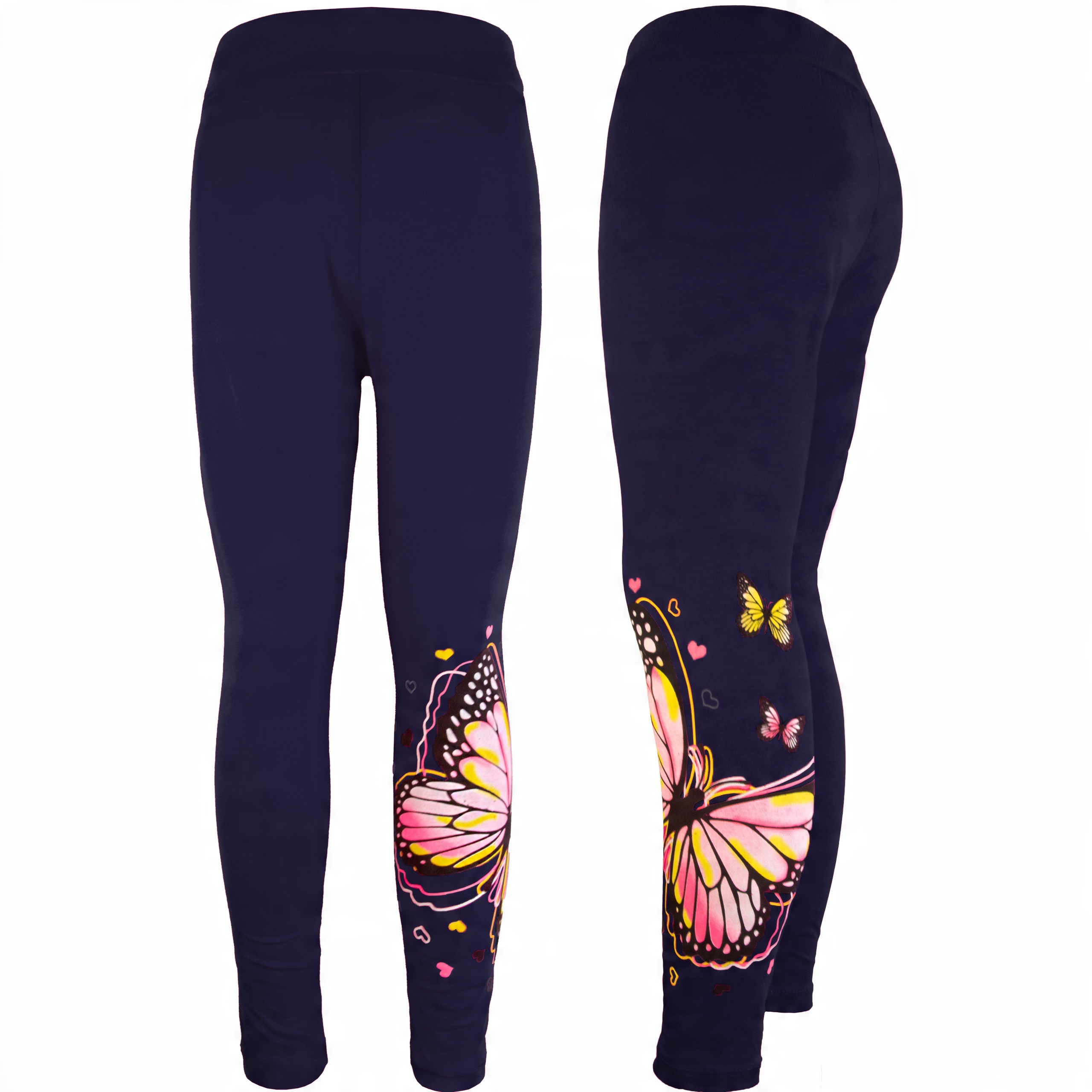 

Legginsy Bawełniane motyl granat Dziewczynka 152
