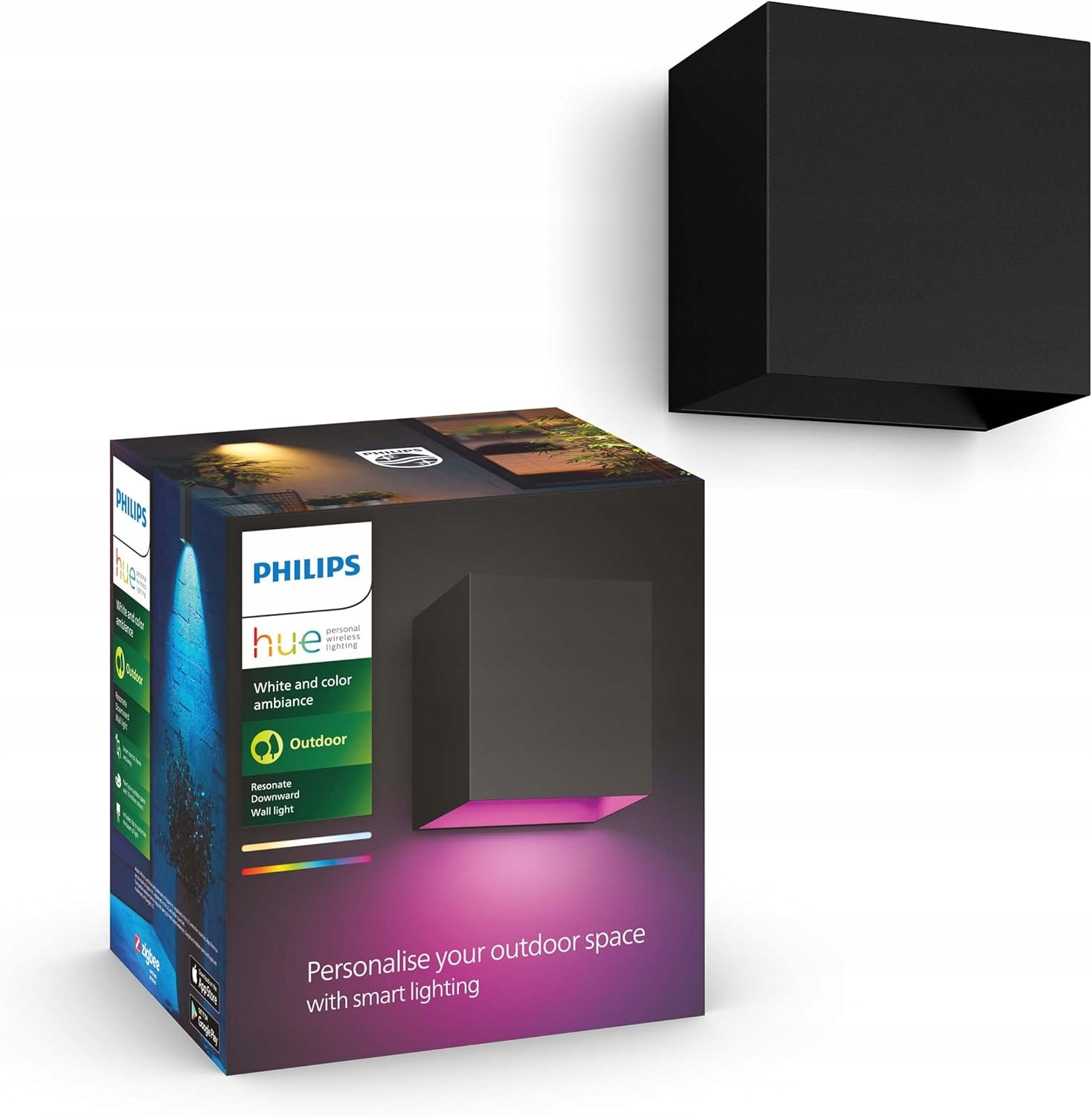Zahradní nástěnné Led svítidlo Philips Hue Resonate 8W Rgb Tw Smart