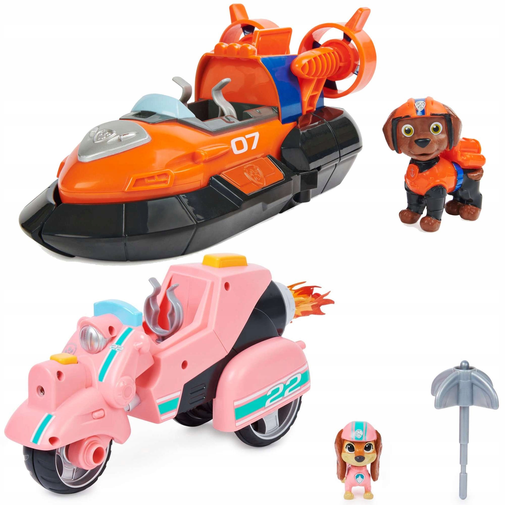 

Psi Patrol Zestaw 2 Pojazdy Figurki Rocky Liberty