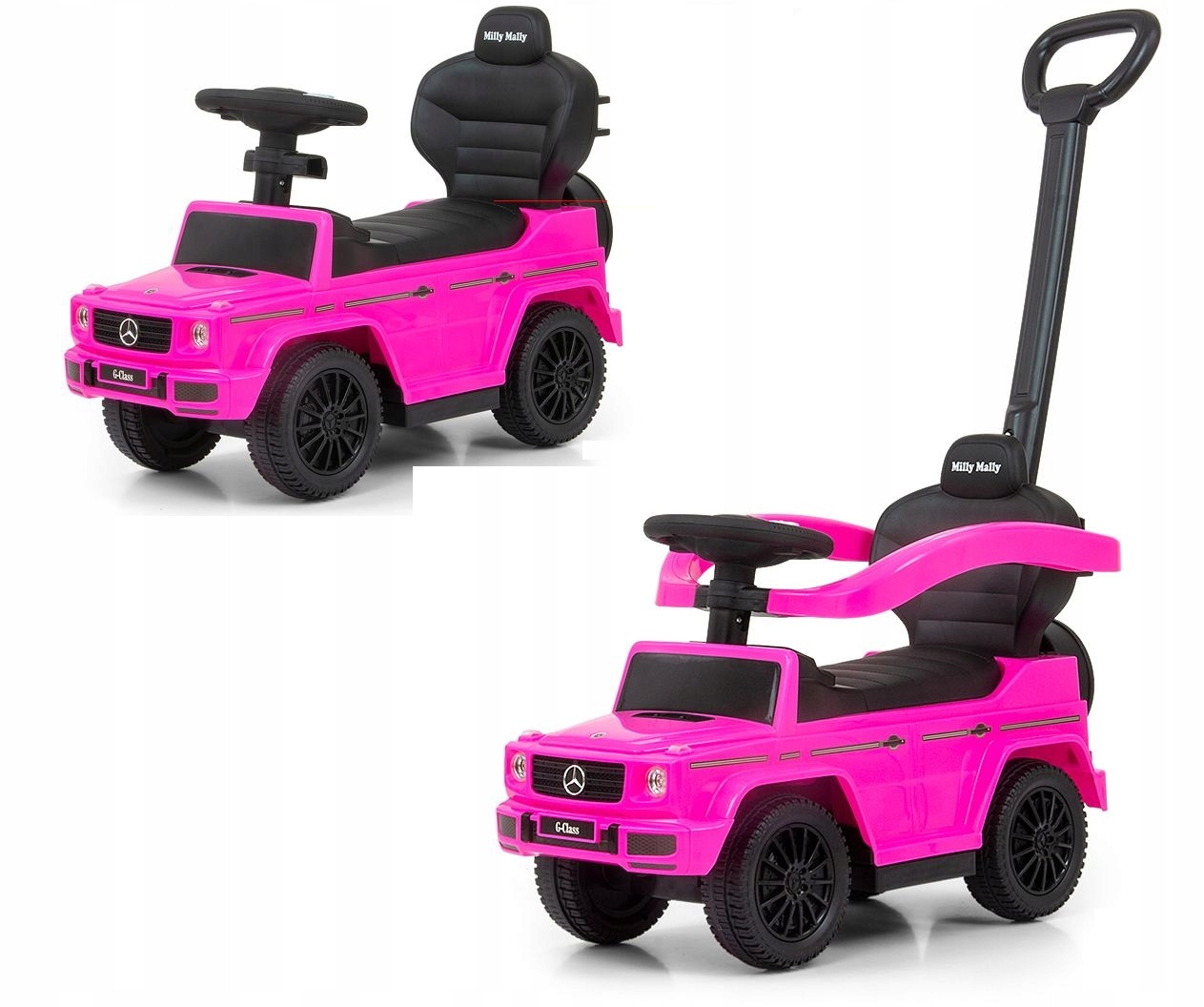 Jeździk Pchacz Milly Mally Mercedes G350d rączka