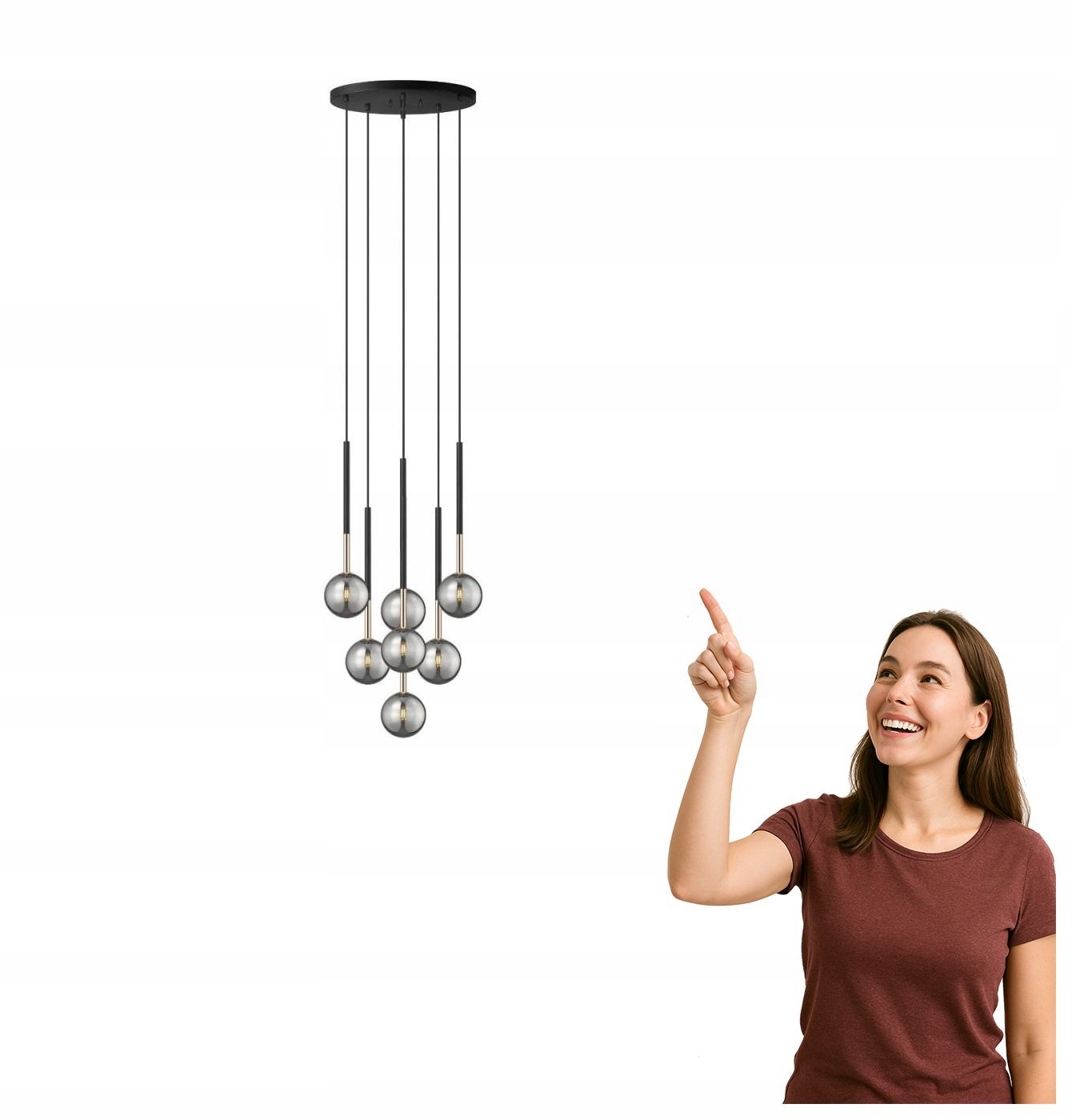 Závesná lampa Arcturus P0574-07F-SDFZ Zuma Line