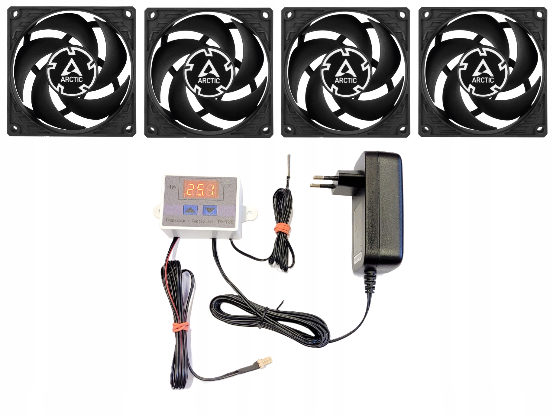 Ventilátory pod radiátor s automatickou regulací spínací teploty za ...