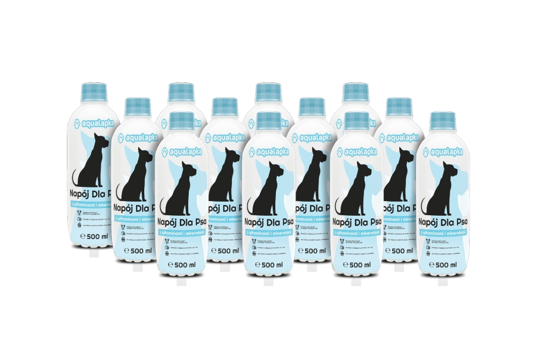 Levně Pro psa s vitamíny a minerály Aqualapka Nápoj (24×500 ml)